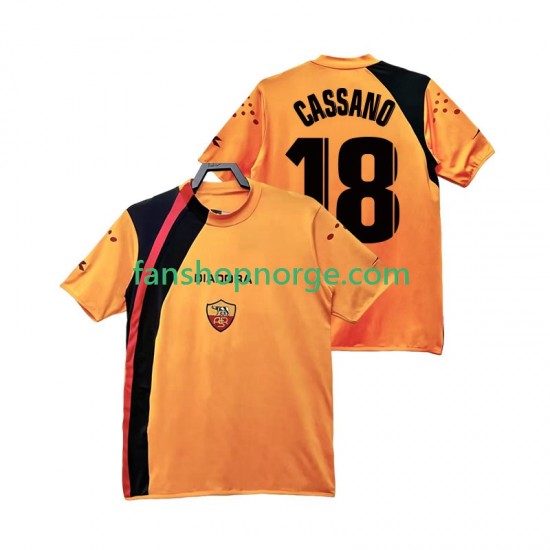 Billige Fotballdrakter Roma CASSANO 18 2005 Retro Herre Hjemmedrakt 2006 Kortermet