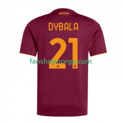 Billige Fotballdrakter Roma Dybala 21 Herre Hjemmedrakt 2025-2026 Kortermet