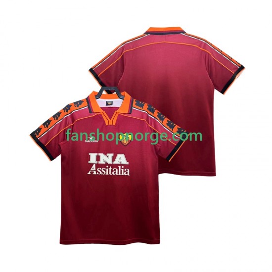 Billige Fotballdrakter Roma Retro Herre Hjemmedrakt 1998 1999 Kortermet