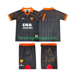 Billige Fotballdrakter Roma 2000 Retro Barn Bortedrakt 1999 Kortermet