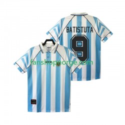 Billige Fotballdrakter Argentina BATISTUTA 9 1996 1997 Retro Herre Hjemmedrakt Kortermet