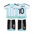 Billige Fotballdrakter Argentina RIQUELME 10 2007 Retro Barn Hjemmedrakt 2006 Kortermet