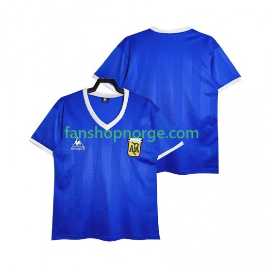 Billige Fotballdrakter Argentina 1986 Retro Herre Bortedrakt Kortermet