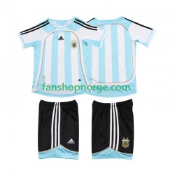 Billige Fotballdrakter Argentina 2007 Retro Barn Hjemmedrakt 2006 Kortermet