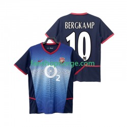 Billige Fotballdrakter Arsenal BERGKAMP 10 Retro Herre Bortedrakt 2002 2004 Kortermet