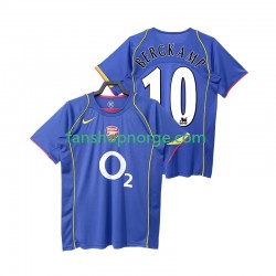 Billige Fotballdrakter Arsenal BERGKAMP 10 2005 Retro Herre Bortedrakt 2004 Kortermet