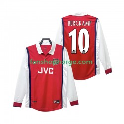 Billige Fotballdrakter Arsenal BERGKAMP 10 Retro Herre Hjemmedrakt 1998 1999 Langermet