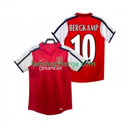 Billige Fotballdrakter Arsenal BERGKAMP 10 2001 Retro Herre Hjemmedrakt 2002 Kortermet