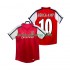 Billige Fotballdrakter Arsenal BERGKAMP 10 2001 Retro Herre Hjemmedrakt 2002 Kortermet