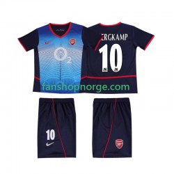 Billige Fotballdrakter Arsenal BERGKAMP 10 Retro Barn Bortedrakt 2002 2004 Kortermet