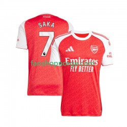 Billige Fotballdrakter Arsenal Bukayo Saka 7 Herre Hjemmedrakt 2025-2026 Kortermet
