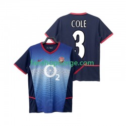 Billige Fotballdrakter Arsenal COLE 3 Retro Herre Bortedrakt 2002 2004 Kortermet
