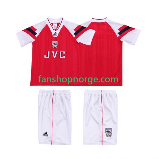 Billige Fotballdrakter Arsenal 1992 Retro Barn Hjemmedrakt 1994 Kortermet