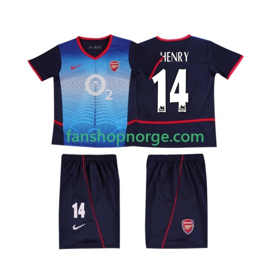 Billige Fotballdrakter Arsenal Thierry Henry 14 Retro Barn Bortedrakt 2002 2004 Kortermet