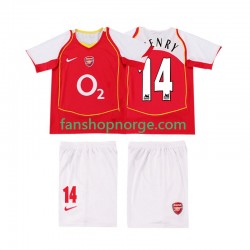 Billige Fotballdrakter Arsenal Thierry Henry 14 2005 Retro Barn Hjemmedrakt 2004 Kortermet