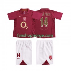 Billige Fotballdrakter Arsenal Thierry Henry 14 2005 Retro Barn Hjemmedrakt 2006 Kortermet