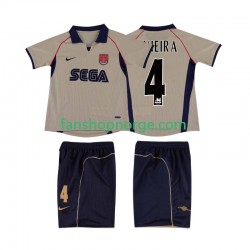 Billige Fotballdrakter Arsenal VIEIRA 4 2001 Retro Barn Bortedrakt 2002 Kortermet