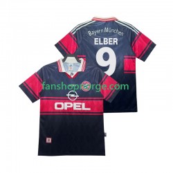 Billige Fotballdrakter FC Bayern München Elber 9 1997 Retro Herre Hjemmedrakt 1999 Kortermet