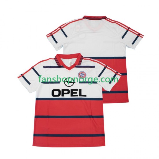 Billige Fotballdrakter FC Bayern München Retro Herre Bortedrakt 1998 1999 Kortermet