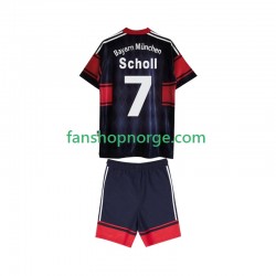 Billige Fotballdrakter FC Bayern München Scholl 7 1997 Retro Barn Hjemmedrakt 1999 Kortermet