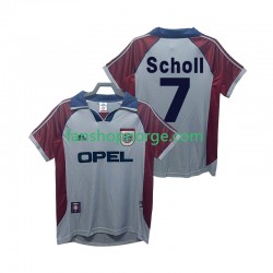 Billige Fotballdrakter FC Bayern München Scholl 7 Retro Herre Tredjedrakt 1998 1999 Kortermet