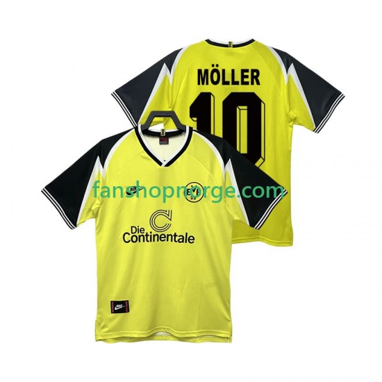 Billige Fotballdrakter Borussia Dortmund Moller 10 1995 1996 Retro Herre Hjemmedrakt Kortermet