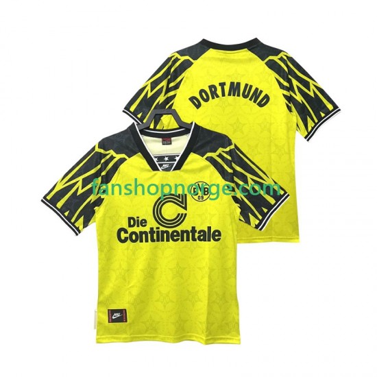 Billige Fotballdrakter Borussia Dortmund 1995 Retro Herre Hjemmedrakt 1994 Kortermet