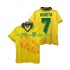 Billige Fotballdrakter Brasil BEBETO 7 Retro Herre Hjemmedrakt 1994 Kortermet