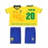 Billige Fotballdrakter Brasil RONALDO 20 Retro Barn Hjemmedrakt 1994 Kortermet