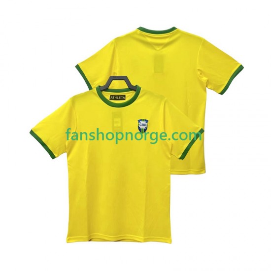 Billige Fotballdrakter Brasil 1970 Retro Herre Hjemmedrakt Kortermet