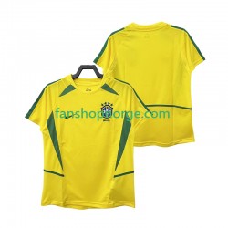 Billige Fotballdrakter Brasil Retro Herre Hjemmedrakt 2002 Kortermet