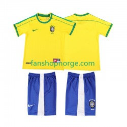 Billige Fotballdrakter Brasil Retro Barn Hjemmedrakt 1998 Kortermet
