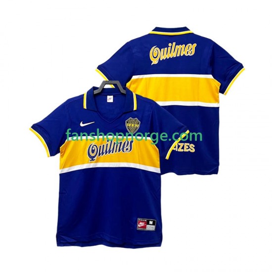 Billige Fotballdrakter CA Boca Juniors 1997 Retro Herre Hjemmedrakt 1998 Kortermet