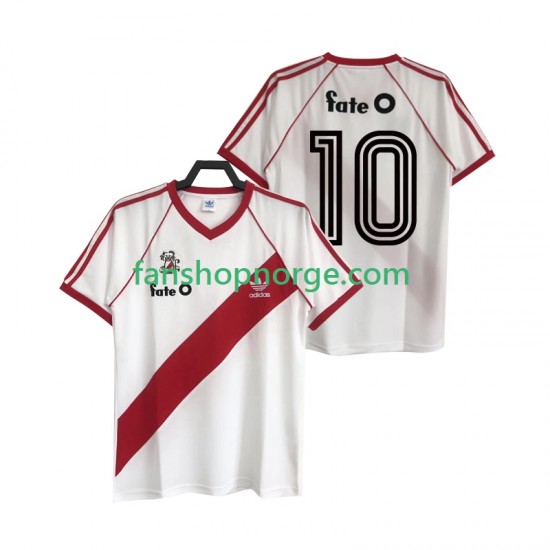 Billige Fotballdrakter CA River Plate 10 1986 Retro Herre Hjemmedrakt Kortermet