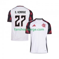 Billige Fotballdrakter CR Flamengo Bruno Henrique 27 Herre Bortedrakt 2025-2026 Kortermet