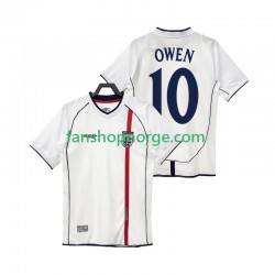 Billige Fotballdrakter England OWEN 10 Retro Herre Hjemmedrakt 2002 Kortermet