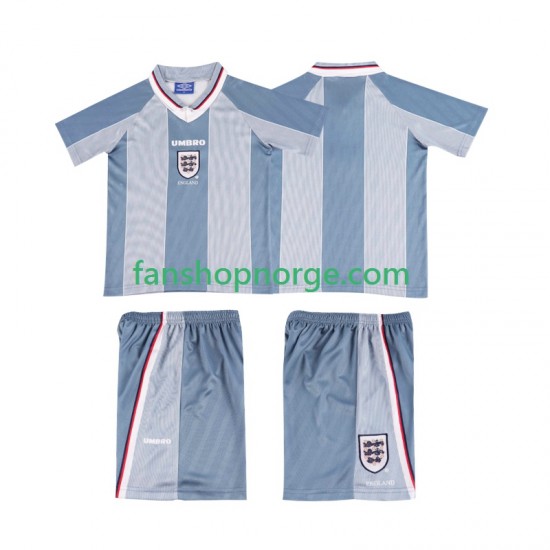 Billige Fotballdrakter England 1996 Retro Barn Bortedrakt Kortermet