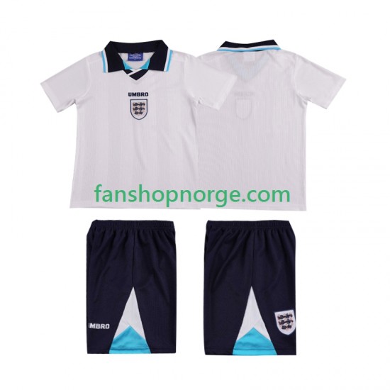 Billige Fotballdrakter England 1996 Retro Barn Hjemmedrakt Kortermet