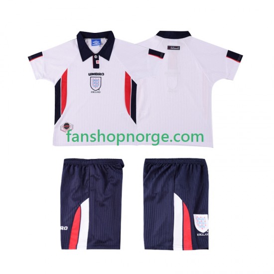 Billige Fotballdrakter England Retro Barn Hjemmedrakt 1998 Kortermet