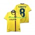 Billige Fotballdrakter FC Barcelona A INIESTA 8 2009 Retro Herre Bortedrakt 2008 Kortermet