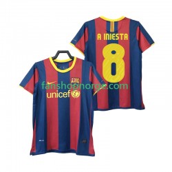 Billige Fotballdrakter FC Barcelona A INIESTA 8 Retro Herre Hjemmedrakt 2011 2010 Kortermet