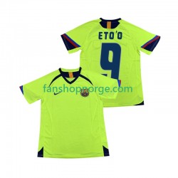 Billige Fotballdrakter FC Barcelona ETOO 9 2005 Retro Herre Bortedrakt 2006 Kortermet
