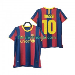 Billige Fotballdrakter FC Barcelona Lionel Messi 10 Retro Herre Hjemmedrakt 2011 2010 Kortermet