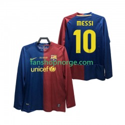 Billige Fotballdrakter FC Barcelona Lionel Messi 10 Champions League 2009 Retro Herre Hjemmedrakt 2008 Langermet