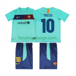 Billige Fotballdrakter FC Barcelona Lionel Messi 10 Retro Barn Bortedrakt 2011 2010 Kortermet