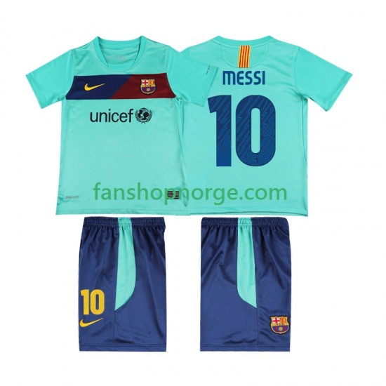 Billige Fotballdrakter FC Barcelona Lionel Messi 10 Retro Barn Bortedrakt 2011 2010 Kortermet
