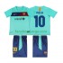 Billige Fotballdrakter FC Barcelona Lionel Messi 10 Retro Barn Bortedrakt 2011 2010 Kortermet