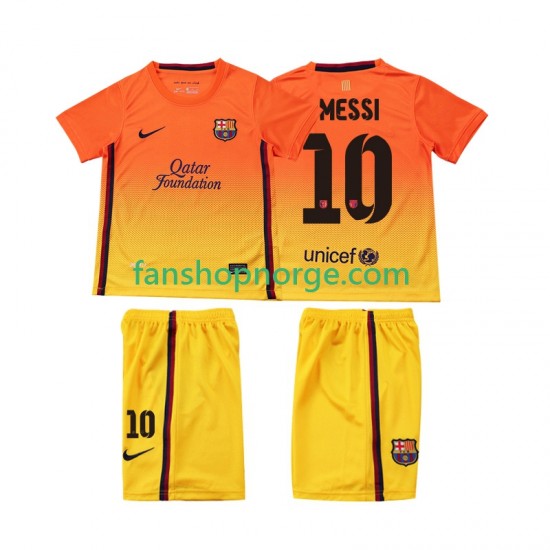 Billige Fotballdrakter FC Barcelona Lionel Messi 10 2012 2013 Retro Barn Bortedrakt Kortermet