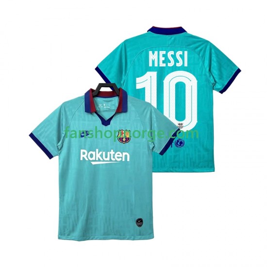 Billige Fotballdrakter FC Barcelona Lionel Messi 10 2019 2020 Retro Herre Tredjedrakt Kortermet