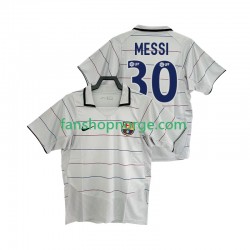 Billige Fotballdrakter FC Barcelona Lionel Messi 30 2003 Retro Herre Bortedrakt 2004 Kortermet